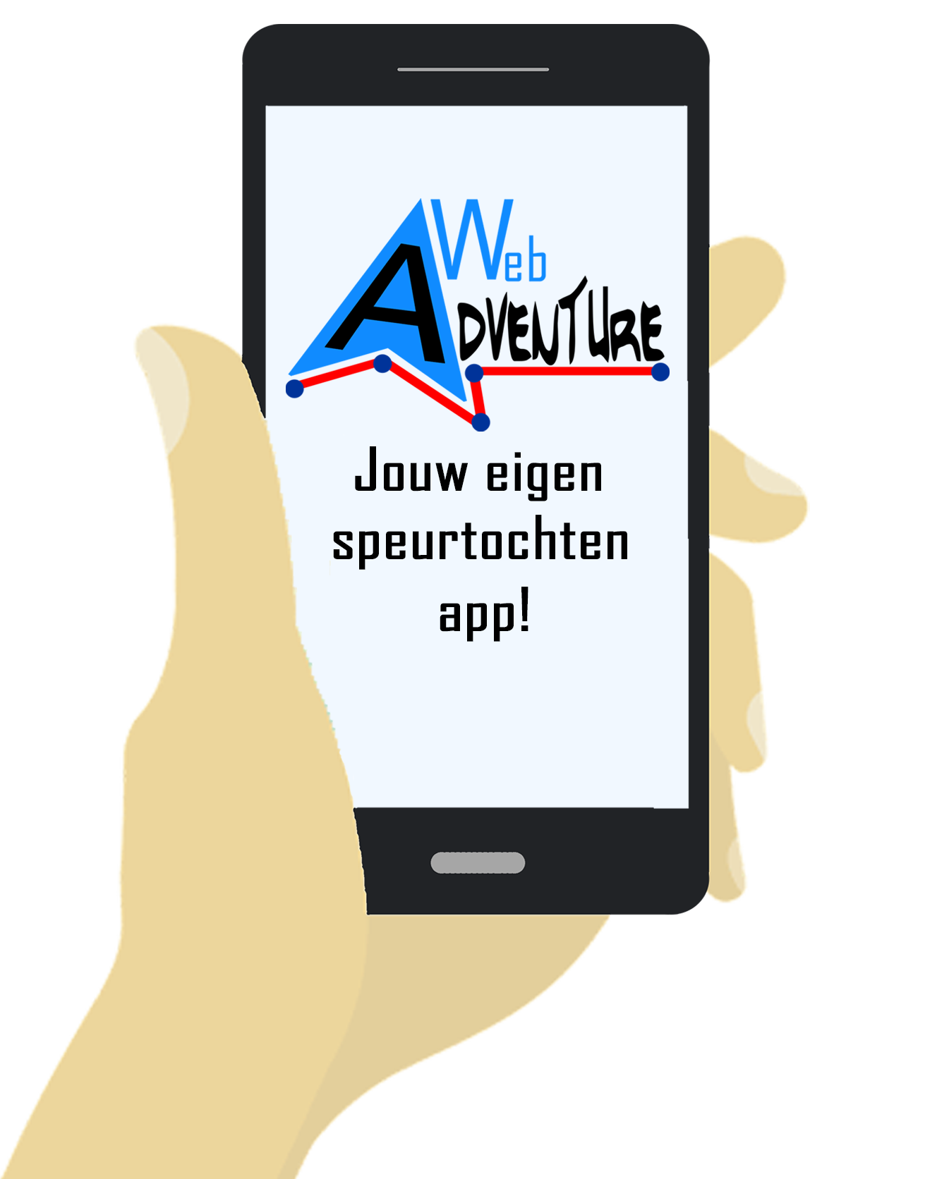 WebAdventure speurtochtapp op smartphone